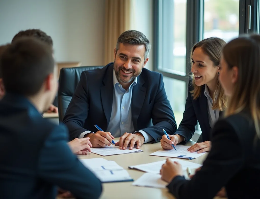 coach preparing future executives